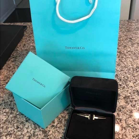 SOLD Tiffany wire T bracelet thicker version - Picture 3 of 6